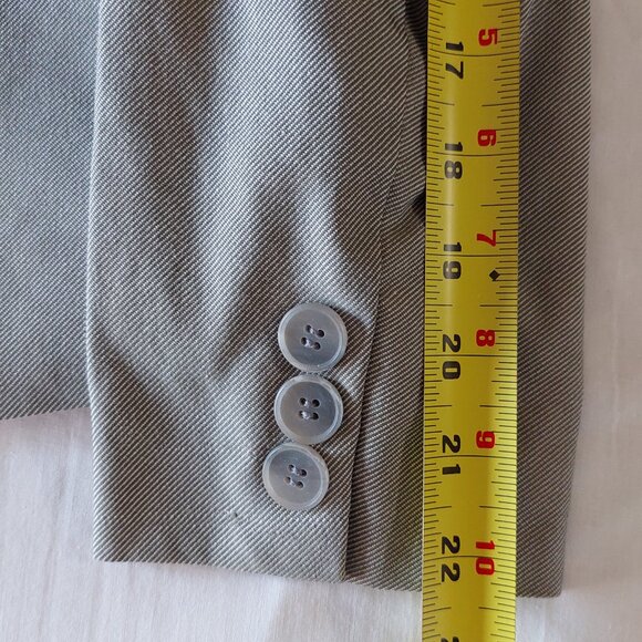 Mexx Light Olive Cotton Blend Skirt Blazer Suit Set,  Size 4 and 2 - Picture 7 of 12